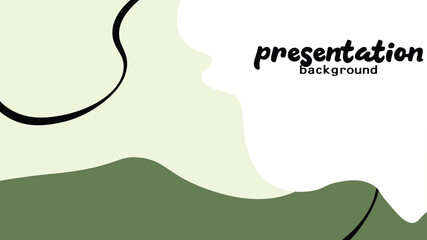The background for your presentation has a soft green theme