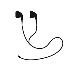 headset hand drawn stationery vector