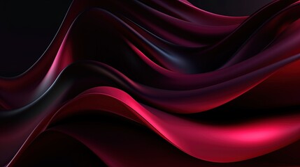 0656. Burgundy and Black Digital Wave Background. Generative AI