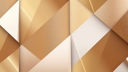 0664. Champagne Gold and Honey Gold Line Abstract Geometric Background. Generative AI