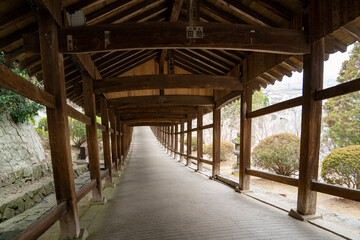 吉備津神社 回廊 神社仏閣 岡山県 観光スポット