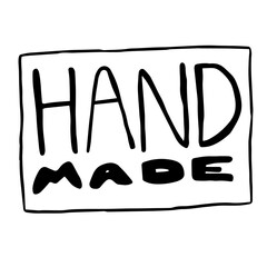 Handmade crafted stamp icon hand drawn