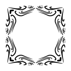 Vintage frame.Calligraphic design elements . Decorative swirls or scrolls.