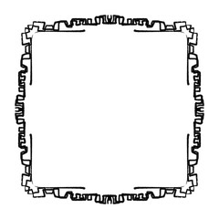 Vintage frame.Calligraphic design elements . Decorative swirls or scrolls.