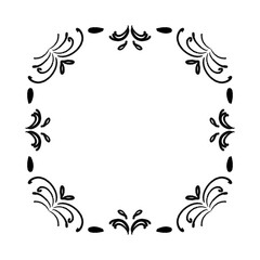 Vintage frame.Calligraphic design elements . Decorative swirls or scrolls.