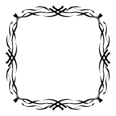 Vintage frame.Calligraphic design elements . Decorative swirls or scrolls.