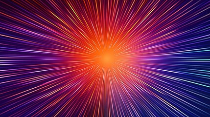 0808. Gradient Burst Line Abstract Geometric Background. Generative AI