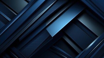 0915. Midnight Shadows Line Abstract Geometric Background. Generative AI