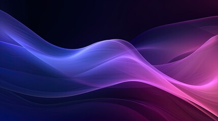 Obraz premium 0922. Midnight Violet and Smoky Gray Digital Wave Background. Generative AI