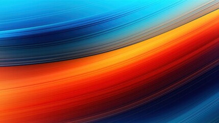 Obraz premium 0978. Neon Orange and Bright Blue Gradient Background. Generative AI