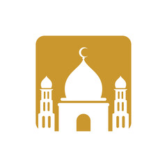 Obraz premium Mosque logo images illustration