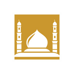 Obraz premium Mosque logo images illustration