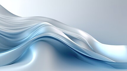 1050. Pale Blue and Silver Digital Wave Background. Generative AI