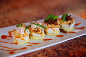 Variety of Deviled Eggs