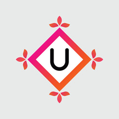 U logo Colorful Vector Design. Icon Concept. Abstract modern