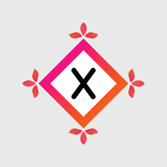 X logo Colorful Vector Design. Icon Concept. Abstract modern