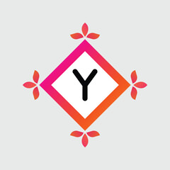 Y logo Colorful Vector Design. Icon Concept. Abstract modern