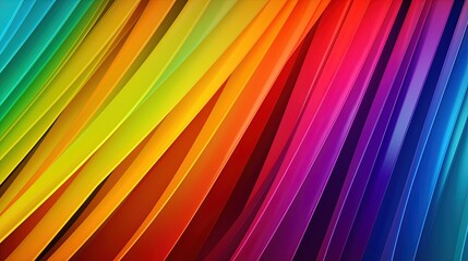 1119. Rainbow Spectrum Line Abstract Geometric Background. Generative AI