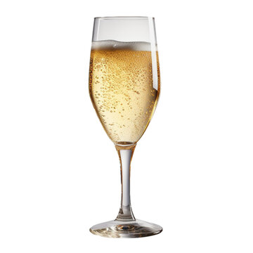 A glass of cava png (Generative AI)