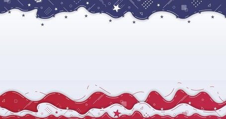 independence day background design, suitable for countries with blue red and white color