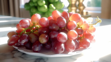 a healthy tropical red fruit, generative ai