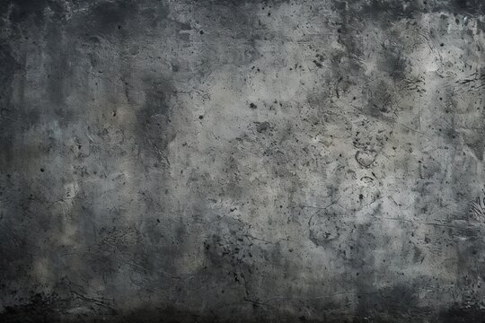 Dark grunge concrete wall abstract texture background created with Generative AI technology