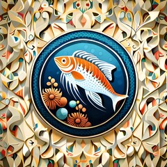 fish on a plate generative ai