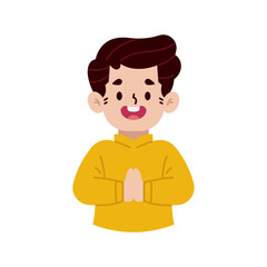 Muslim flat illustration