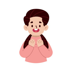 Muslim flat illustration