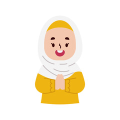 Muslim flat illustration