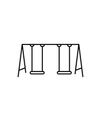 play ground icon, vector best line icon.