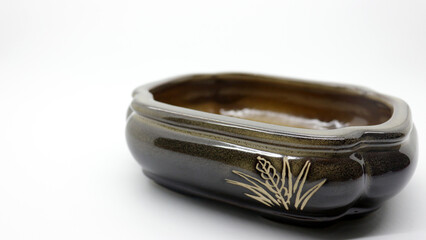 Ceramic bonsai plant pot