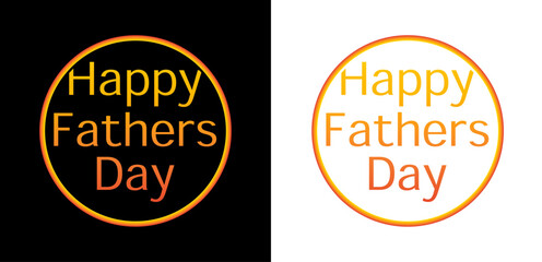 Father's day . Gradient design text .