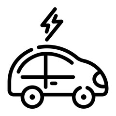 eco car Line Icon