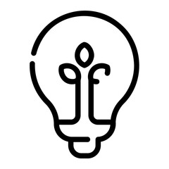 light bulb Line Icon