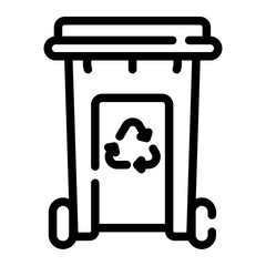 recycling can Line Icon