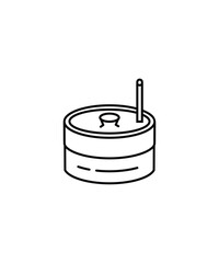 stone mill icon, vector best line icon. © OmKumawat