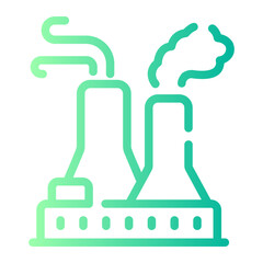 factory Line Gradient Icon