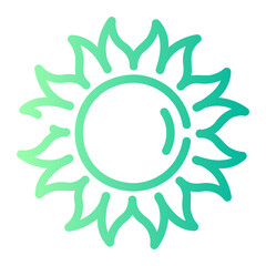 sun Line Gradient Icon