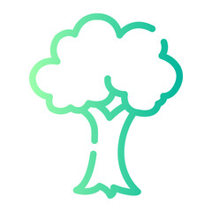 tree Line Gradient Icon