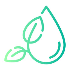 Obraz premium water Line Gradient Icon