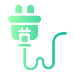 power plug Gradient icon