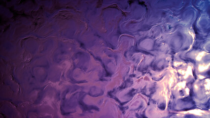 Obraz na płótnie Canvas pretty purple grungy bio shapes relief - abstract 3D rendering