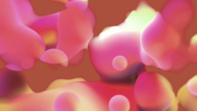 pink and orange gradient slime bland meta objects - loop video
