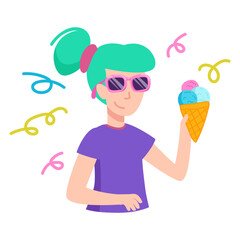 summer beach and vacation element