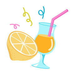 summer beach and vacation element