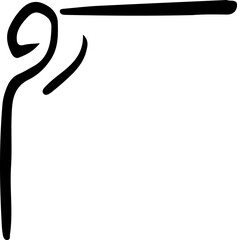 Obraz premium line border corner