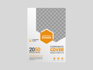Obraz premium Professional corporate book cover template
