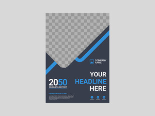 Obraz premium Professional corporate book cover template