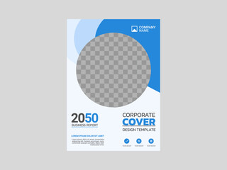 Professional corporate book cover template